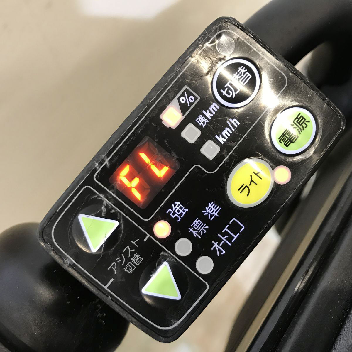 中古電動自転車 ヤマハ PAS キッスミニXL カーキ 20インチ KI014