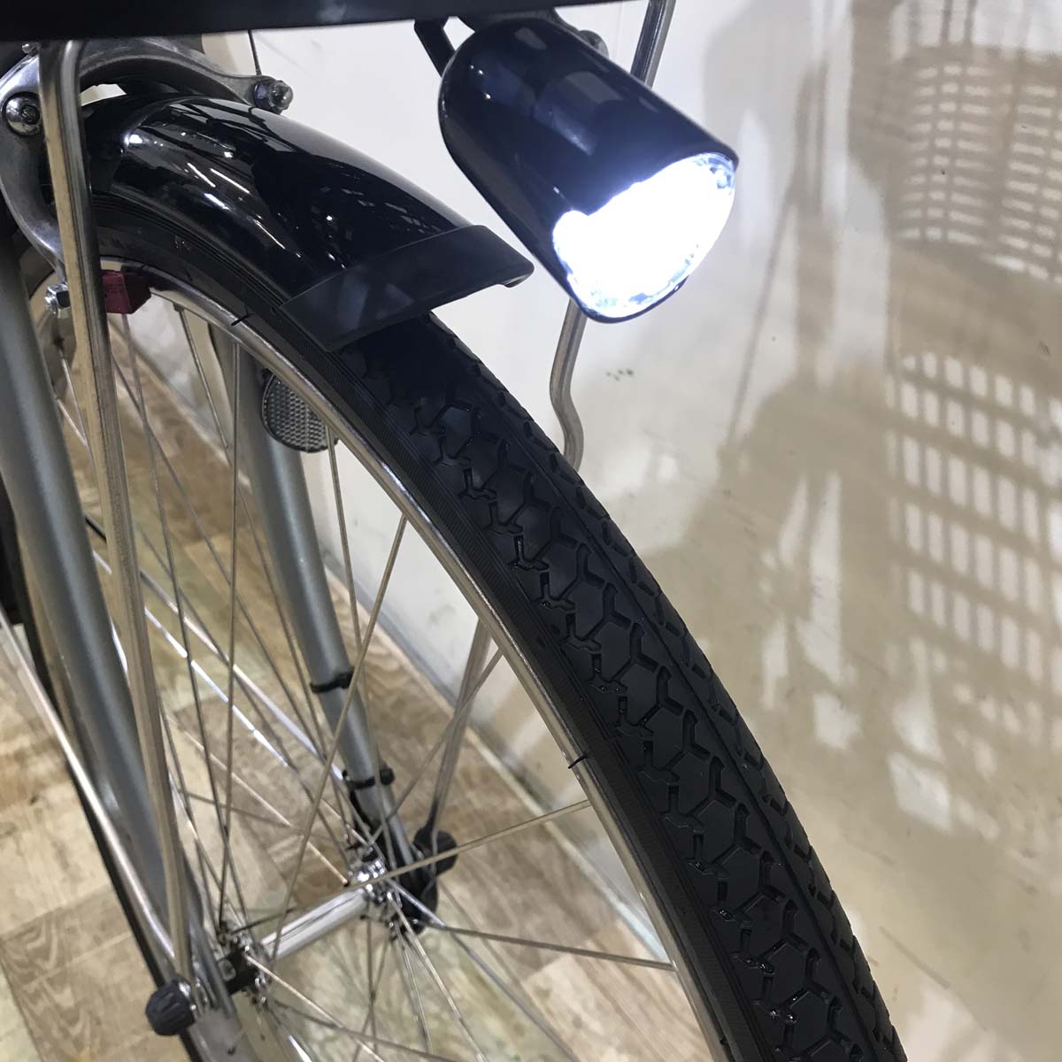 中古電動自転車 ヤマハ PAS With パス ウィズ シルバー 26インチ KD065