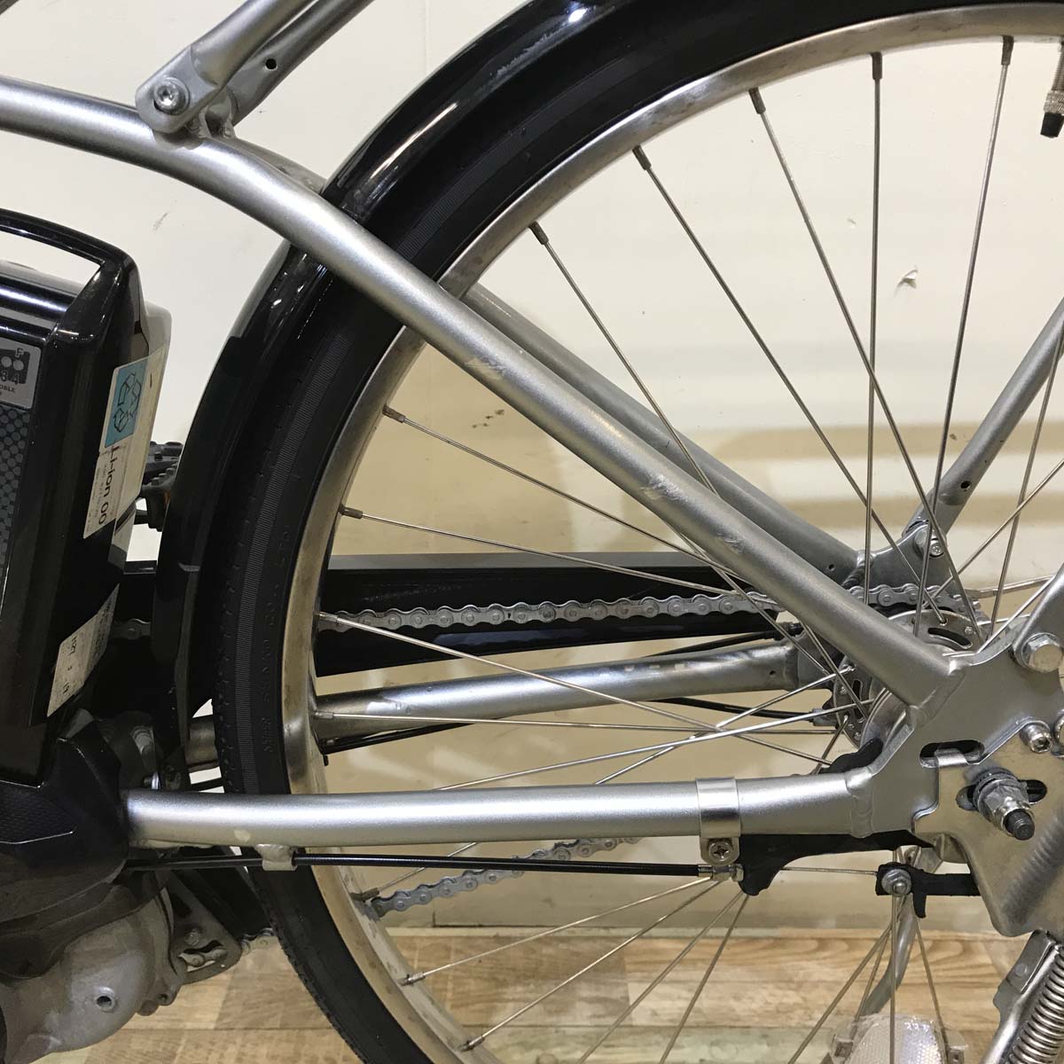 中古電動自転車 ヤマハ PAS With パス ウィズ シルバー 26インチ KD065