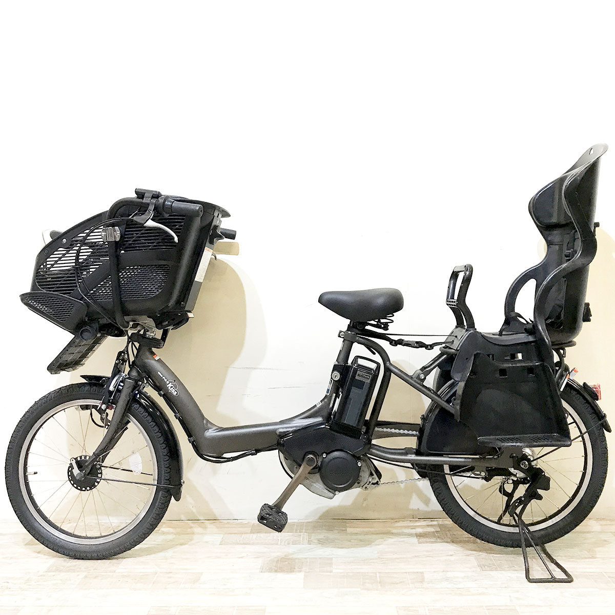 中古電動自転車 ヤマハ PAS キッスミニXL カーキ 20インチ KI014