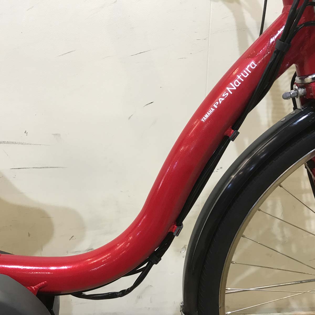 中古電動自転車 ヤマハ PAS ナチュラ XL レッド 26インチ KD066