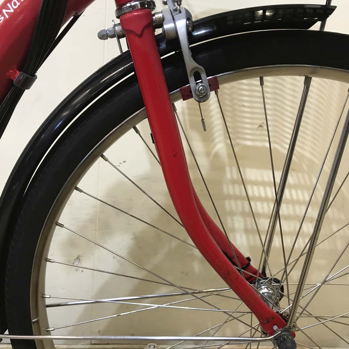 中古電動自転車 ヤマハ PAS ナチュラ XL レッド 26インチ KD066
