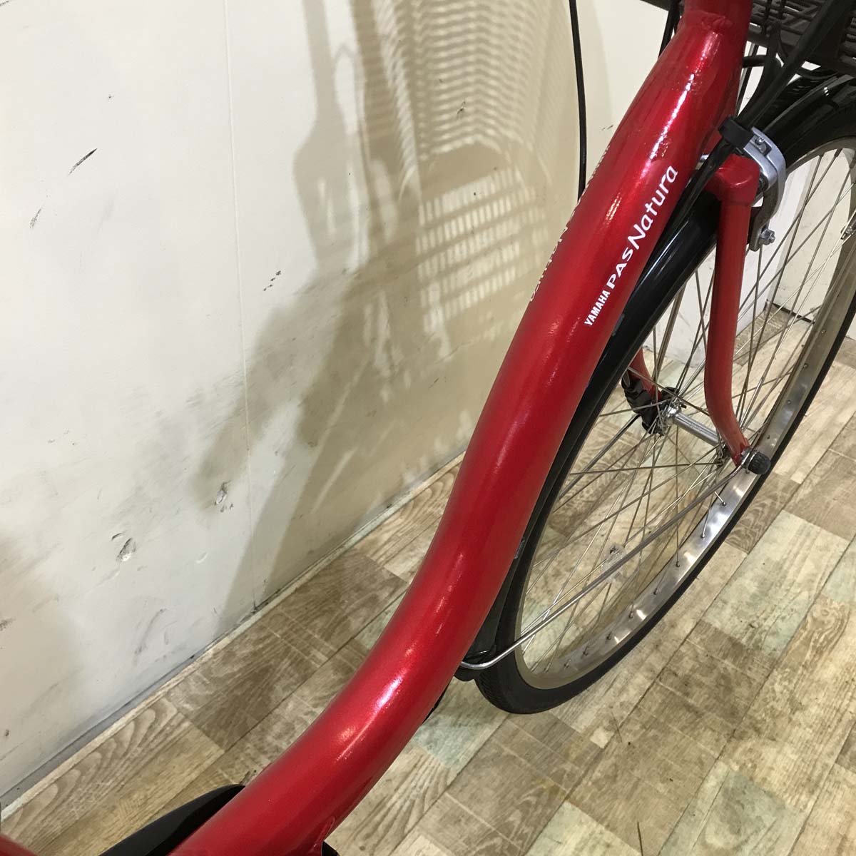 中古電動自転車 ヤマハ PAS ナチュラ XL レッド 26インチ KD066