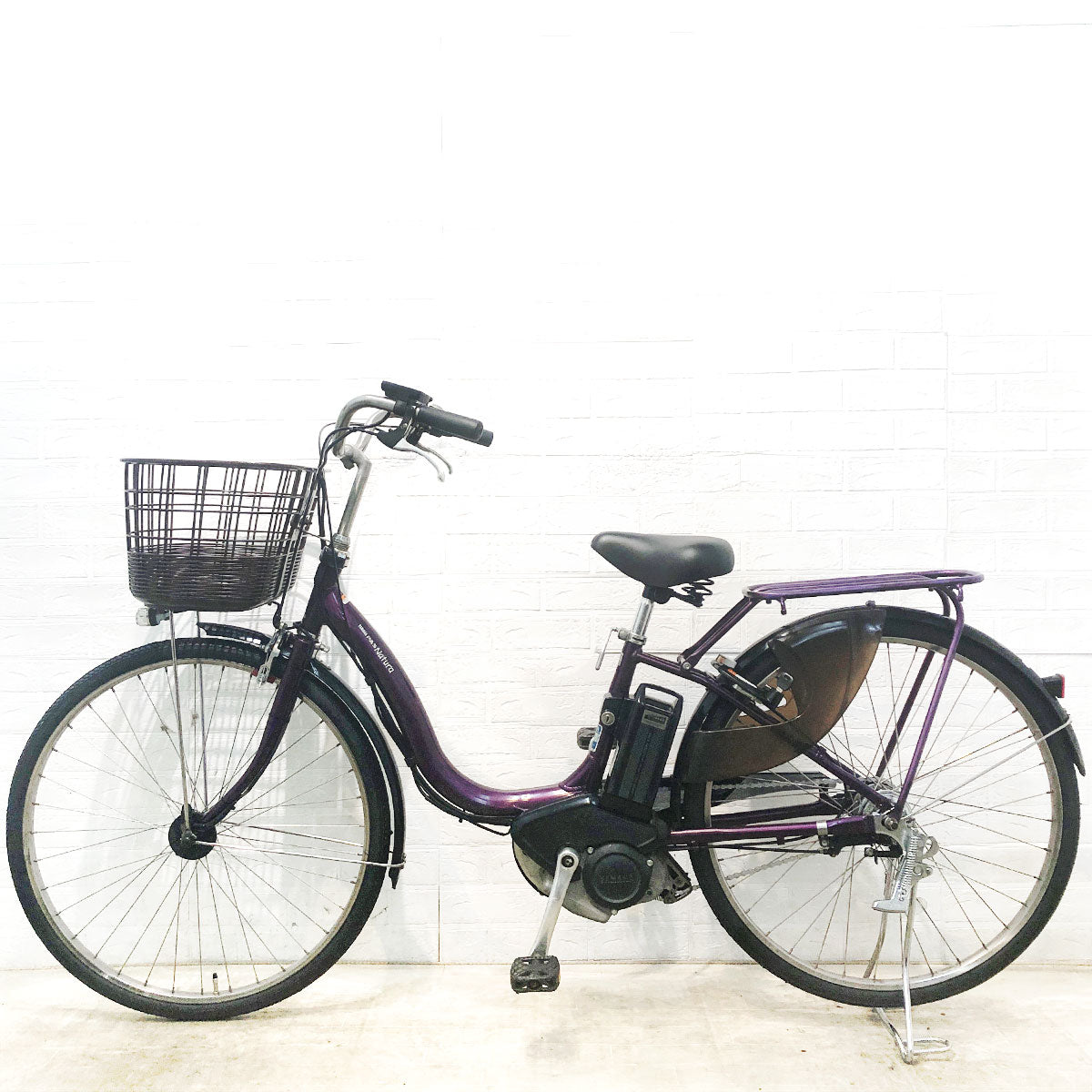 中古電動自転車 ヤマハ PAS ナチュラ L DX パープル 26インチ YE102