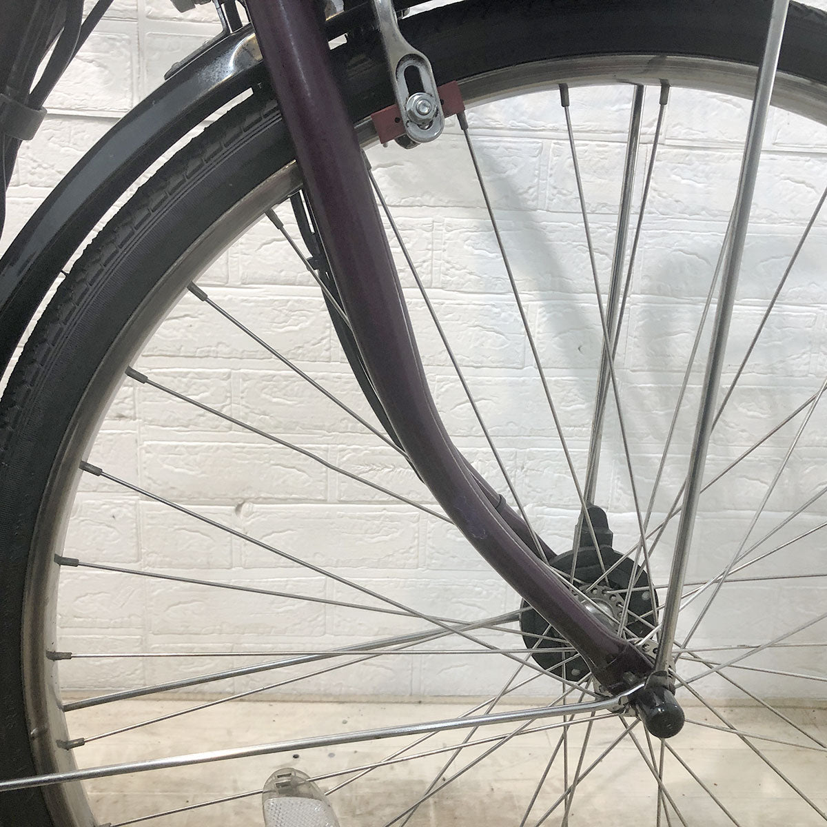 中古電動自転車 ヤマハ PAS ナチュラ L DX パープル 26インチ YE102