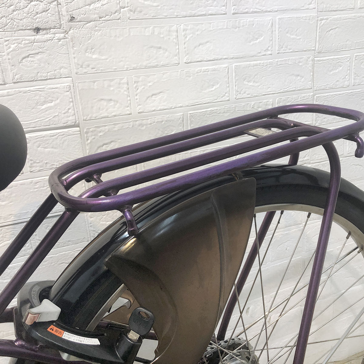 中古電動自転車 ヤマハ PAS ナチュラ L DX パープル 26インチ YE102