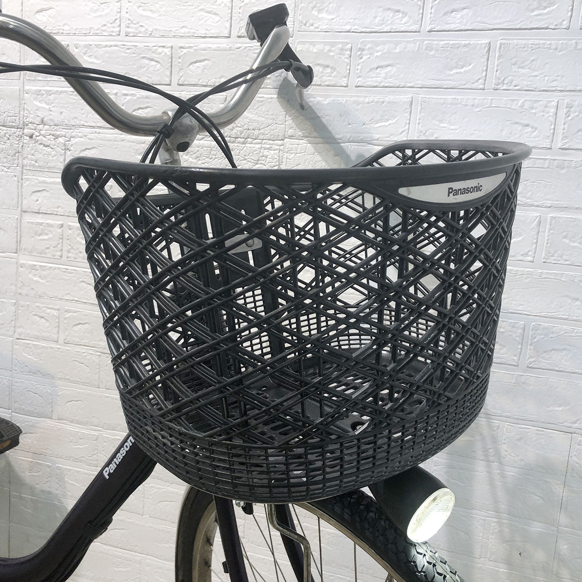 中古電動自転車 パナソニック ビビ DX パープル 26インチ YE103