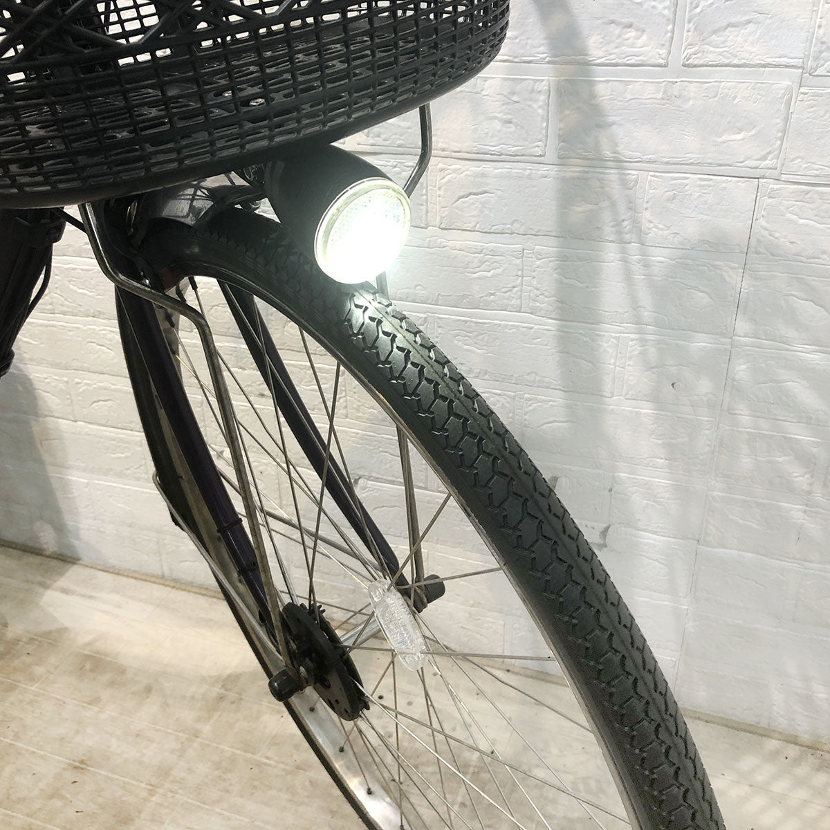 中古電動自転車 パナソニック ビビ DX パープル 26インチ YE103