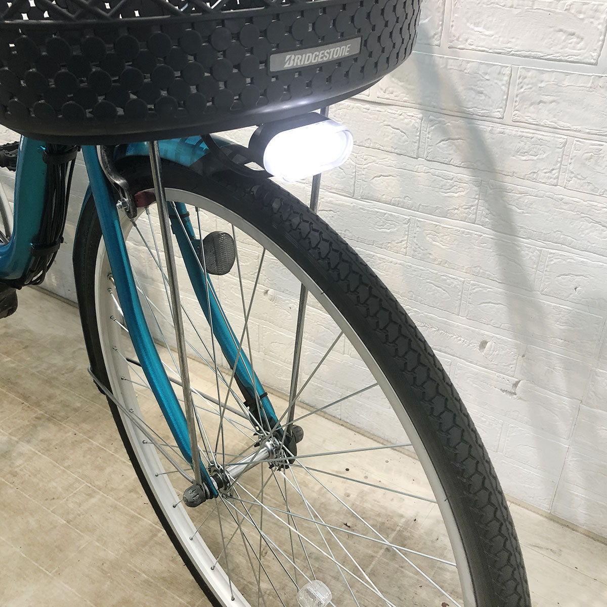 中古電動自転車 ブリヂストン アシスタ ファイン ブルー 26インチ YE104