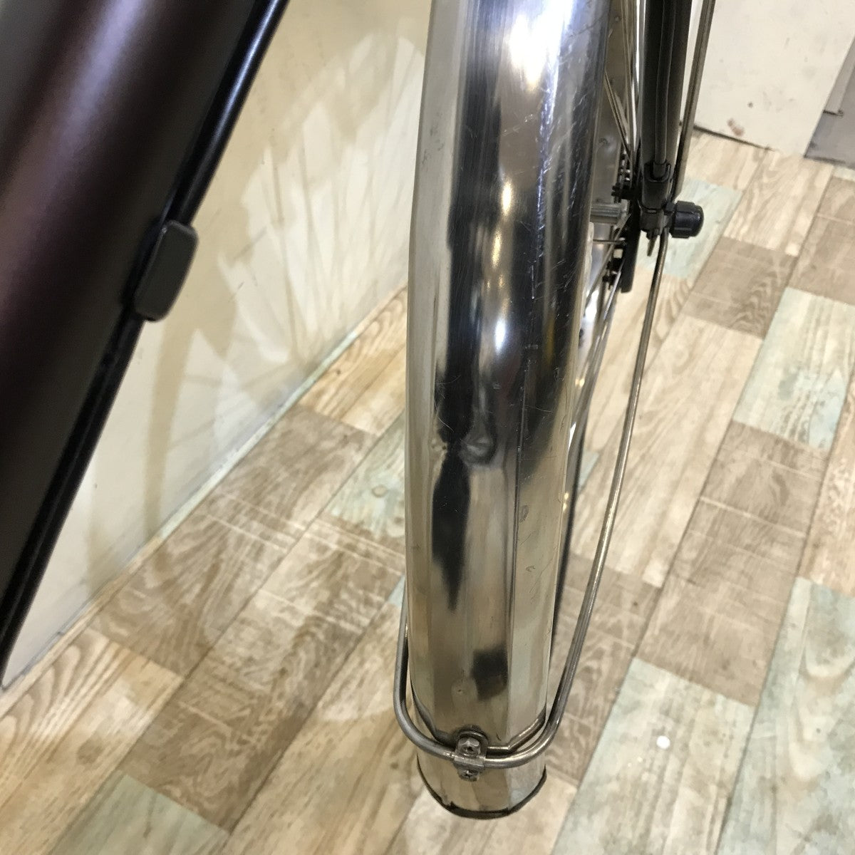 中古電動自転車 パナソニック ビビDXシティ ブラウン 27インチ KI018