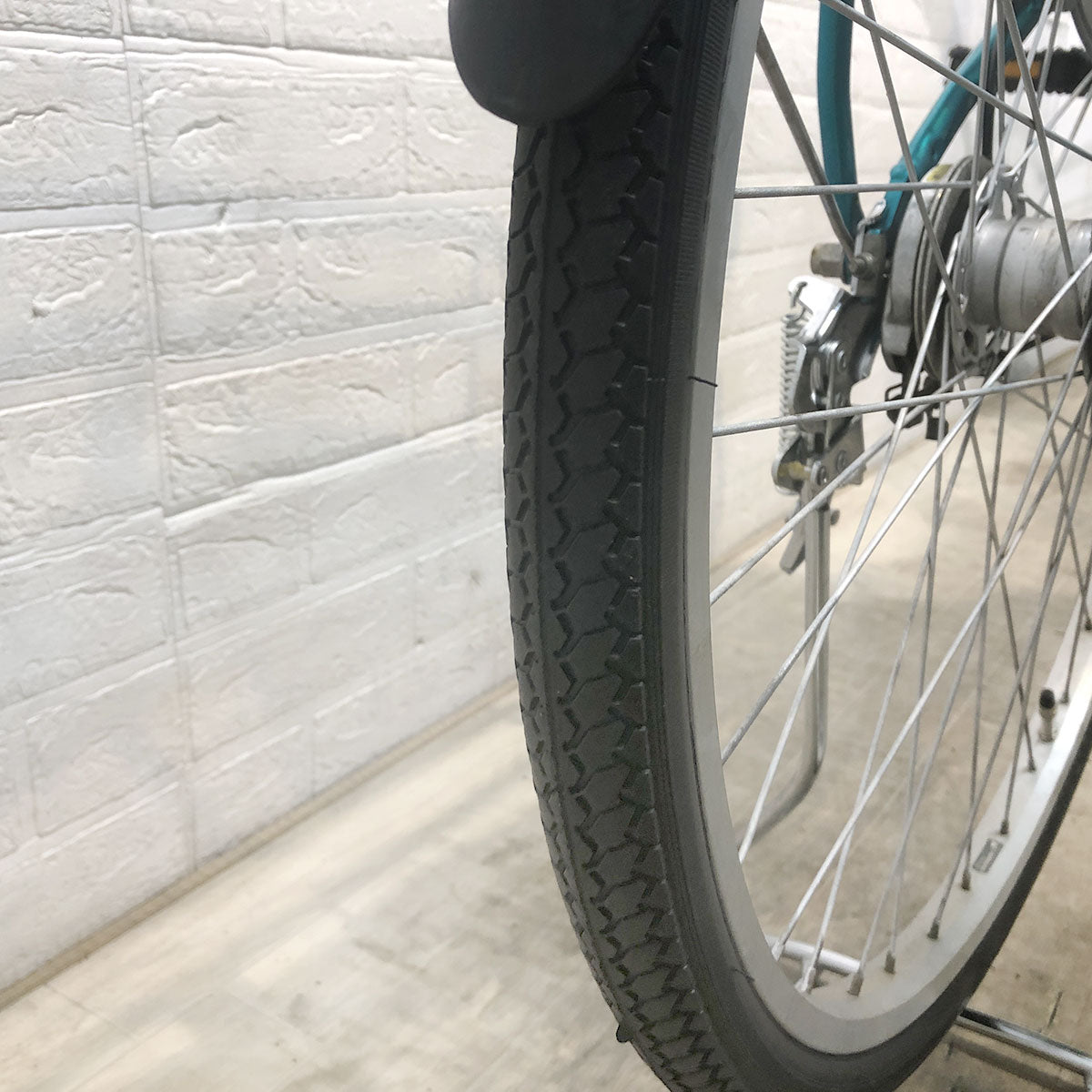 中古電動自転車 ブリヂストン アシスタ ファイン ブルー 26インチ YE104