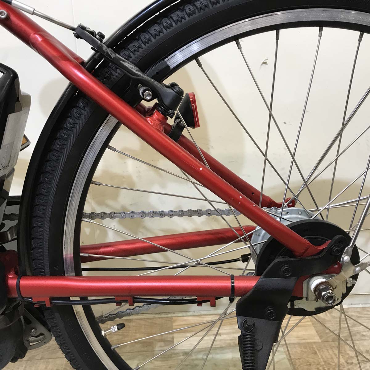 ヤマハ PAS Brace XL パス ブレイス XL レッド 26インチ KU017 【中古