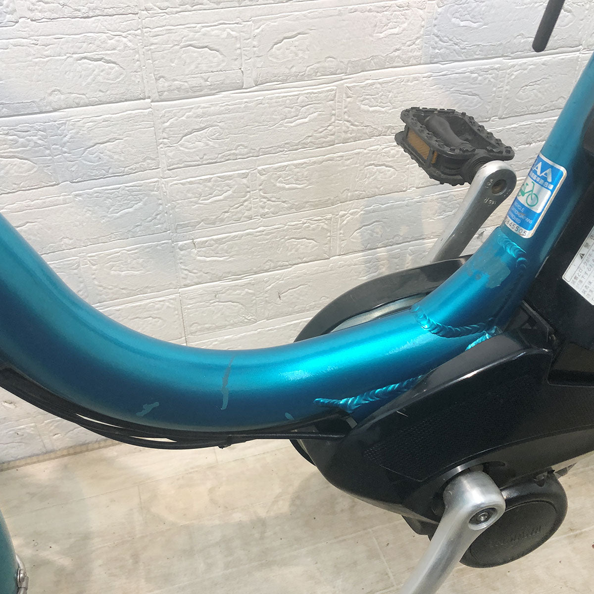 中古電動自転車 ブリヂストン アシスタ ファイン ブルー 26インチ YE104