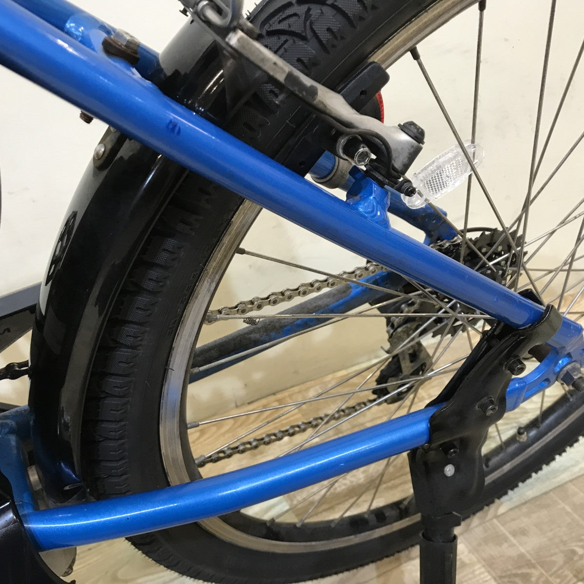 中古電動自転車 パナソニック ハリヤ ブルー 26インチ KI020