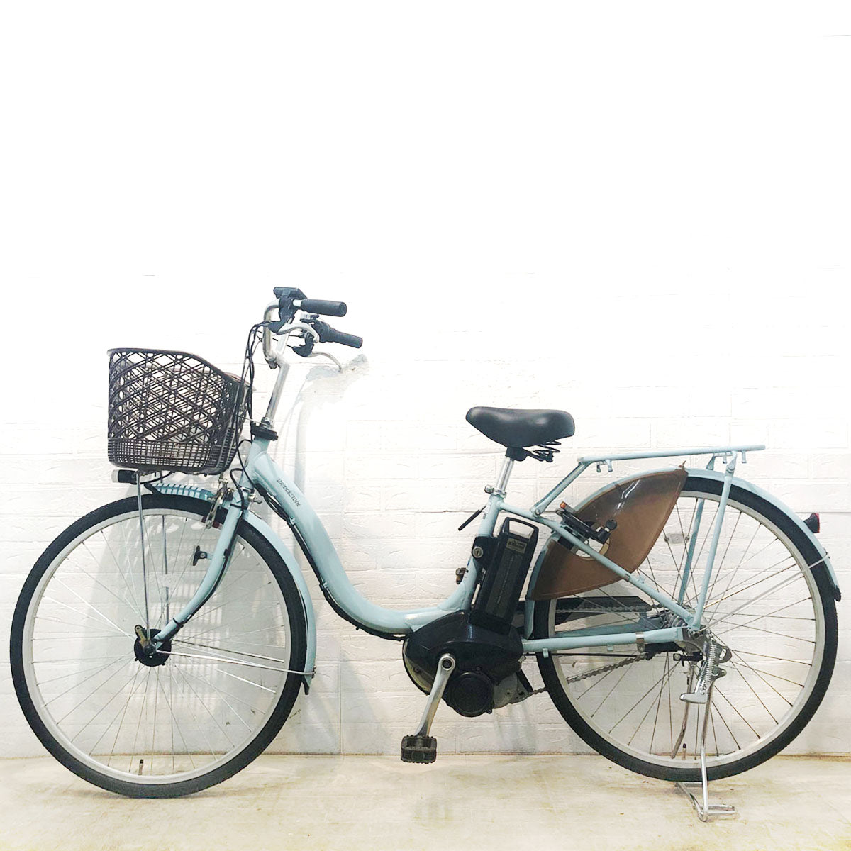 中古電動自転車 ブリヂストン アシスタ U STD ブルー 26インチ YE108