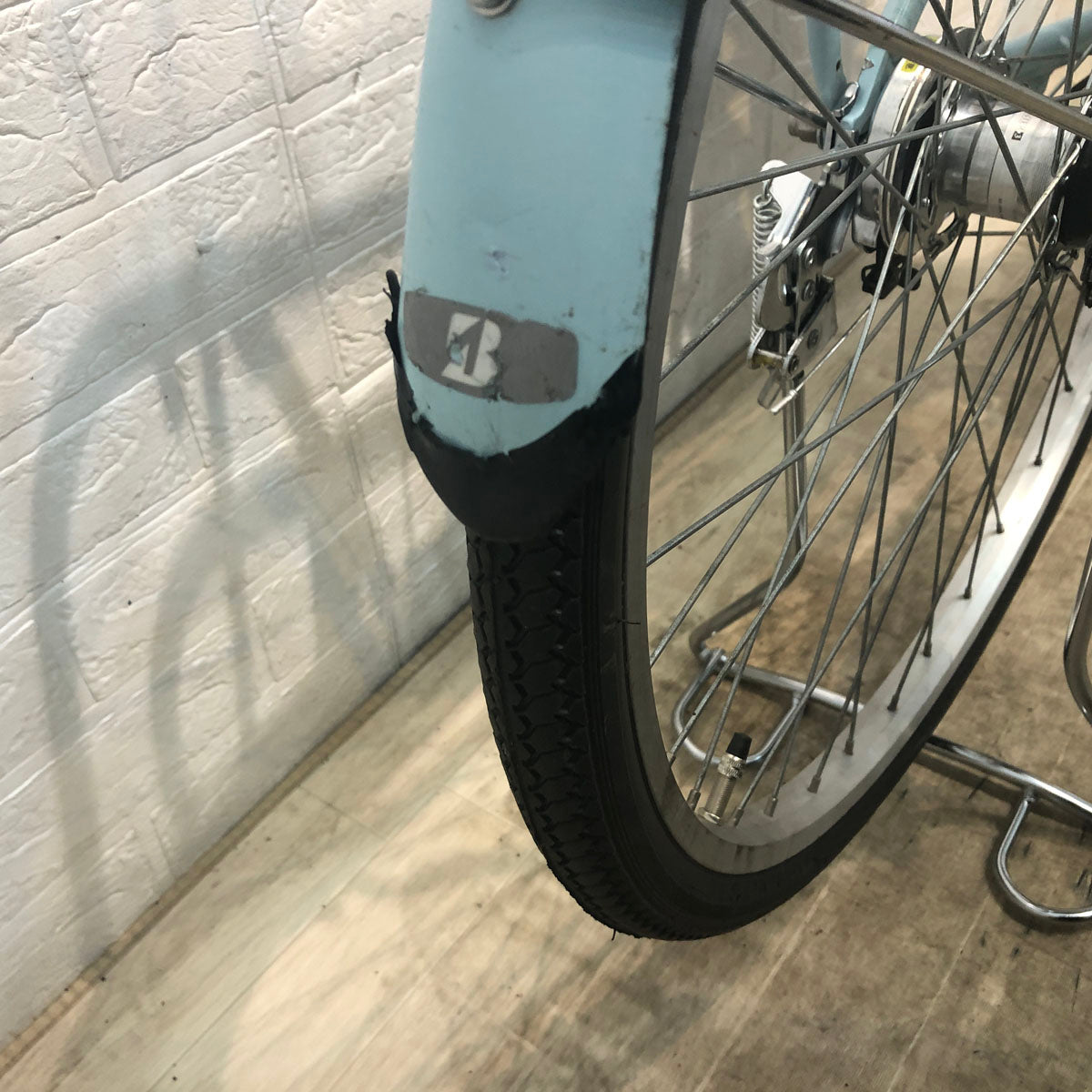 中古電動自転車 ブリヂストン アシスタ U STD ブルー 26インチ YE108