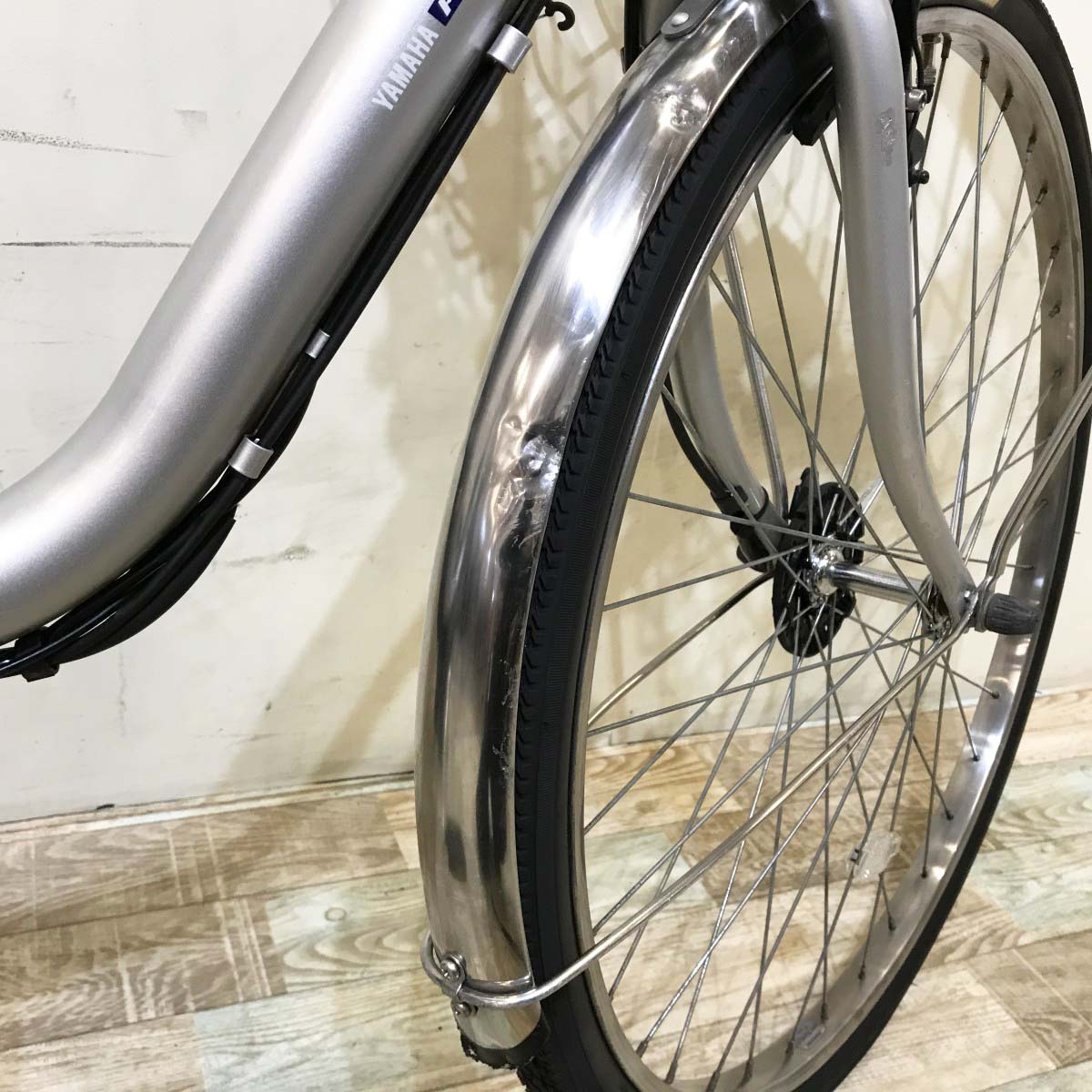 中古電動自転車 ヤマハ PAS ギア シルバー 26インチ KI022