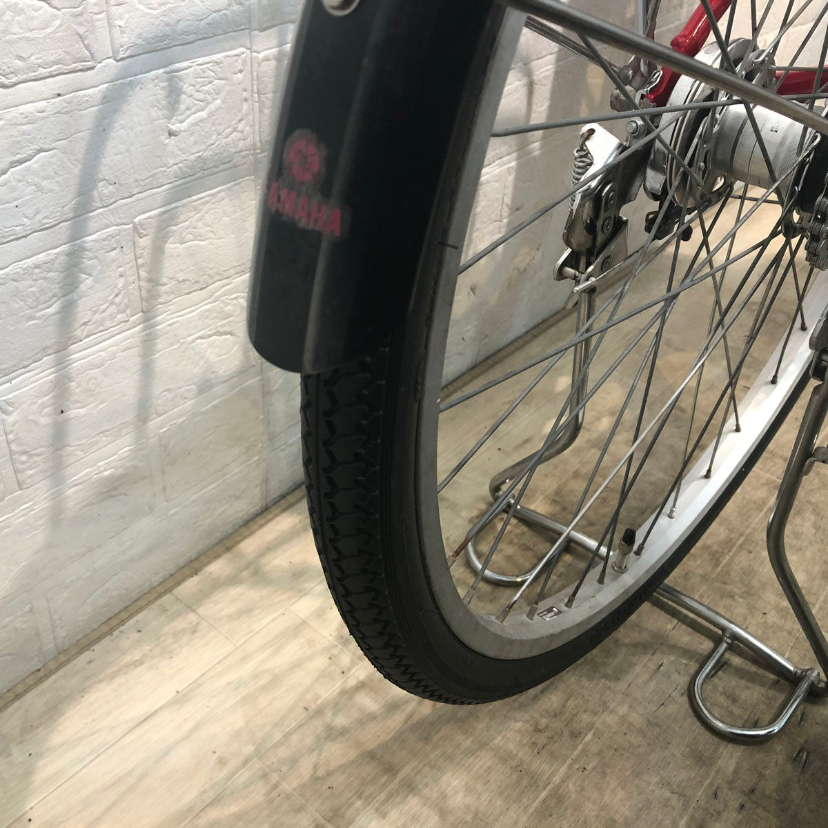 中古電動自転車 ヤマハ PAS ナチュラ M レッド 26インチ YE109