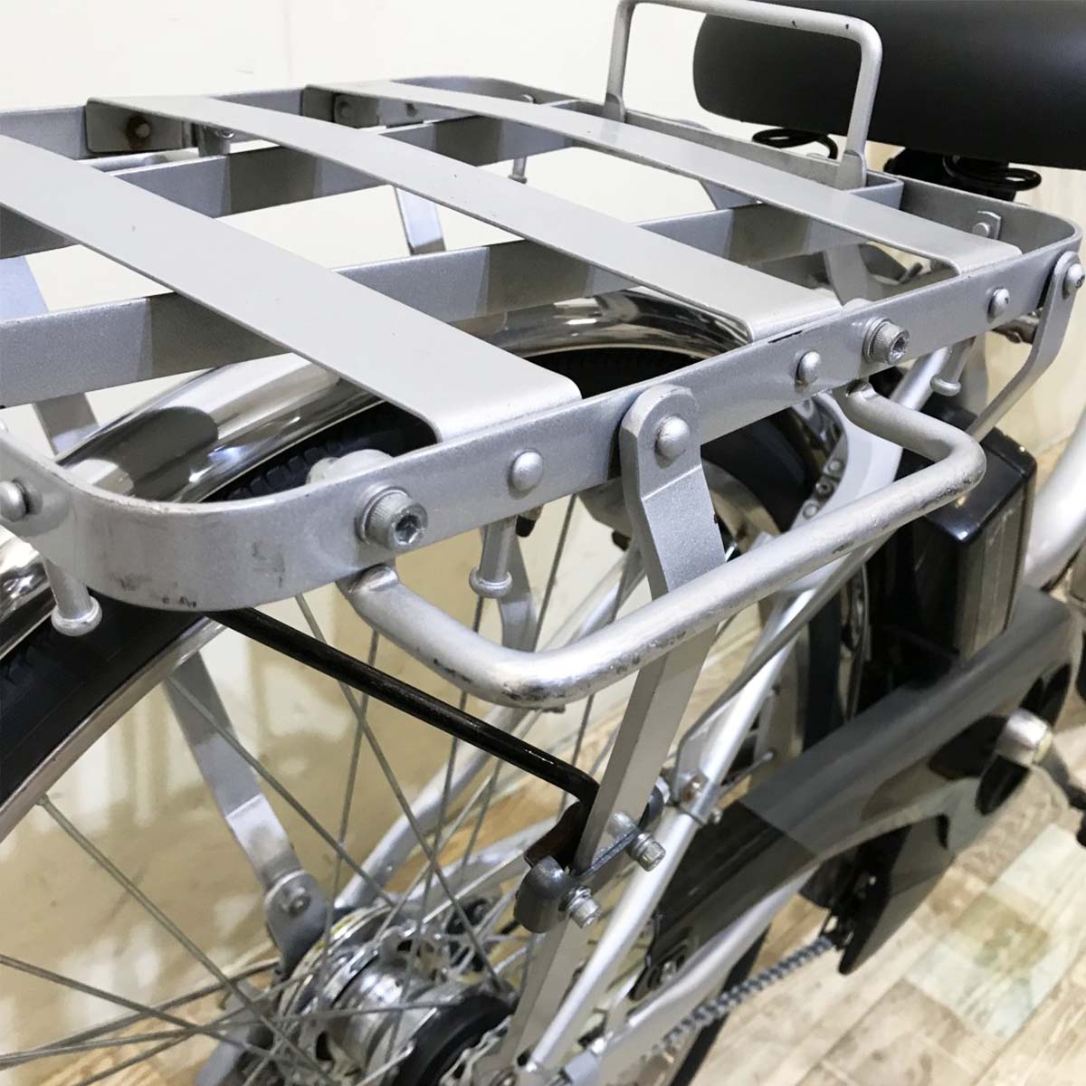 中古電動自転車 ヤマハ PAS ギア シルバー 26インチ KI022