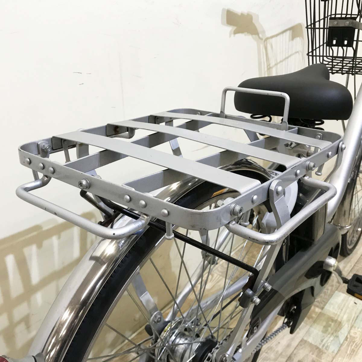 中古電動自転車 ヤマハ PAS ギア シルバー 26インチ KI022
