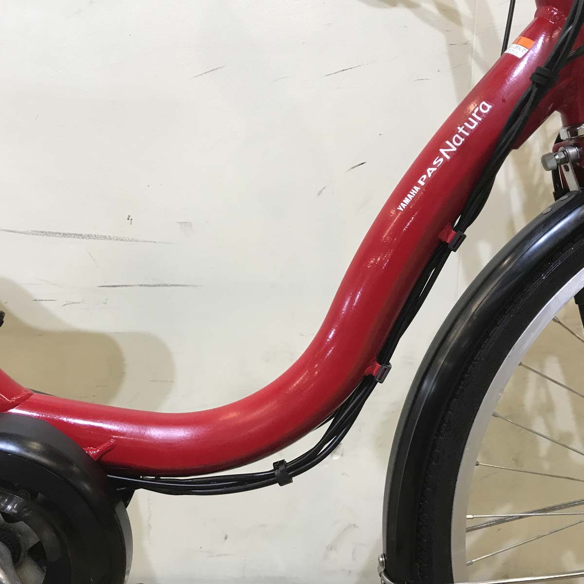 中古電動自転車 ヤマハ PAS ナチュラ S レッド 24インチ KD076