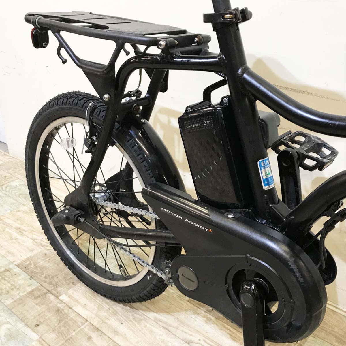 送料無料条件付き　パナソニック （イーゼット）20 型　電動自転車中古車 中古電動自転車 パナソニック EZ ブラック 20インチ KI024 – e-CHARIty
