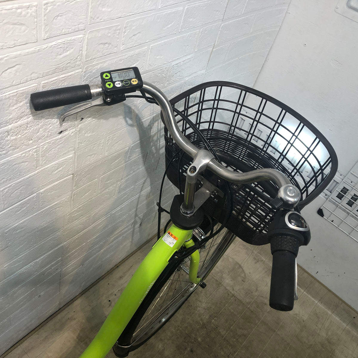 中古電動自転車 ヤマハ PAS With パス ウィズ グリーン 26インチ YE113