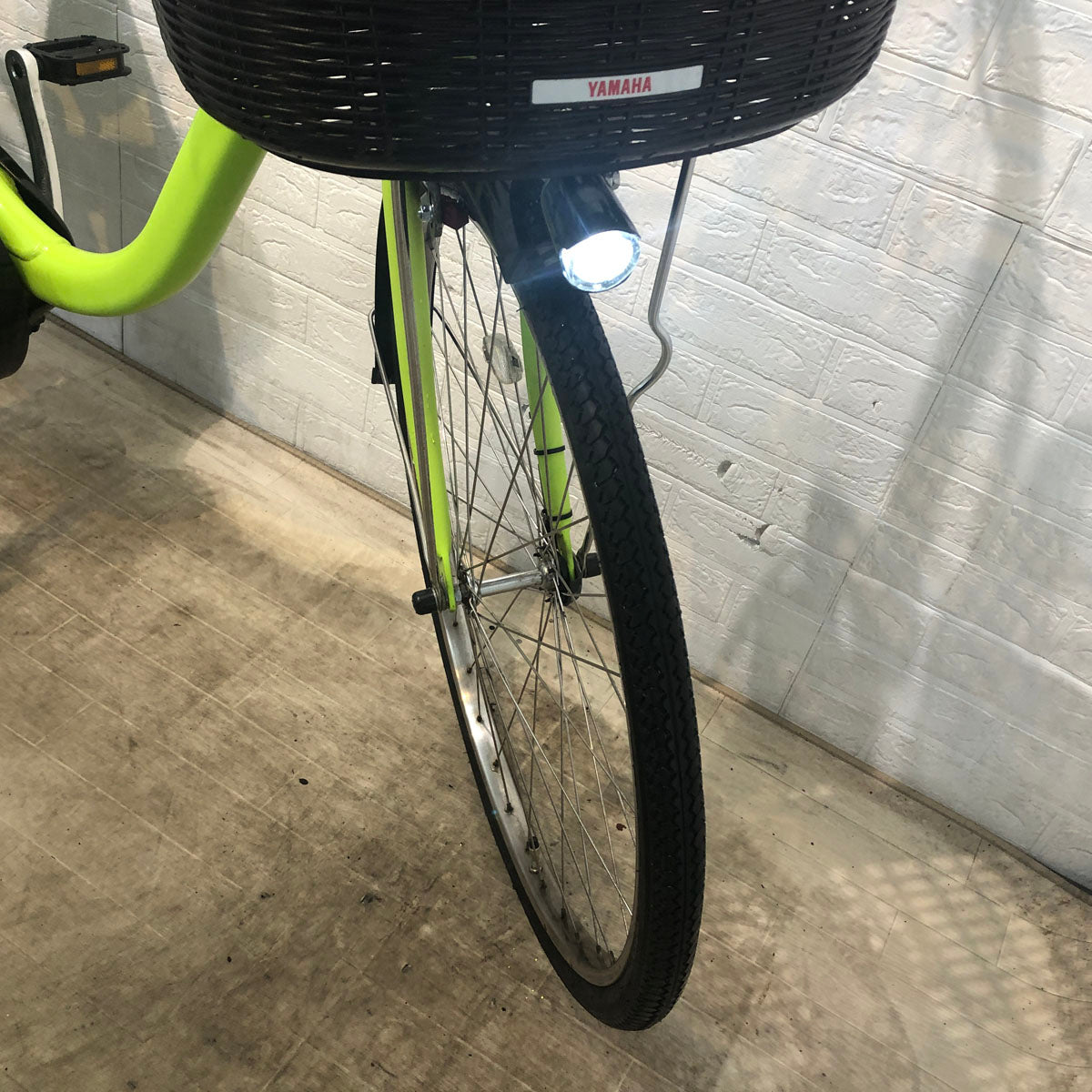 中古電動自転車 ヤマハ PAS With パス ウィズ グリーン 26インチ YE113