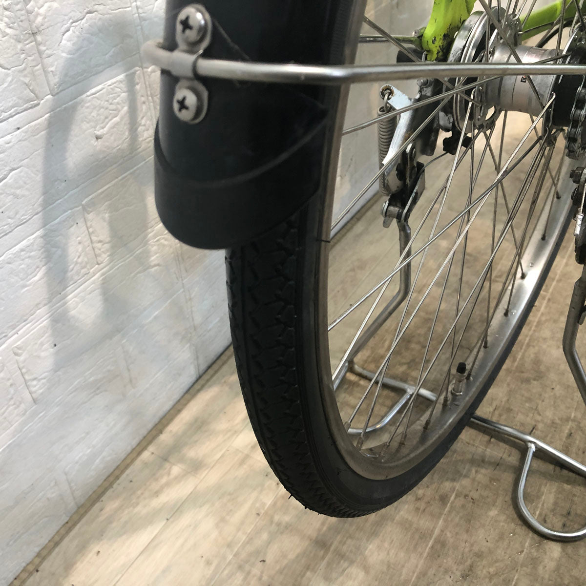 中古電動自転車 ヤマハ PAS With パス ウィズ グリーン 26インチ YE113
