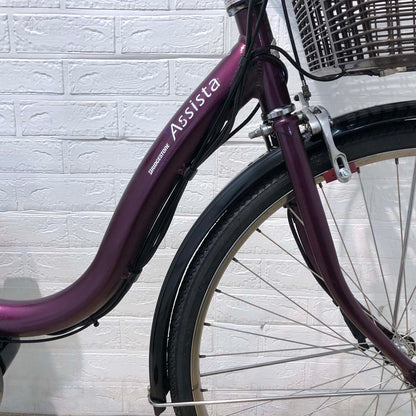 ブリヂストン アシスタ DX パープル 26インチ YX038 【中古車】
