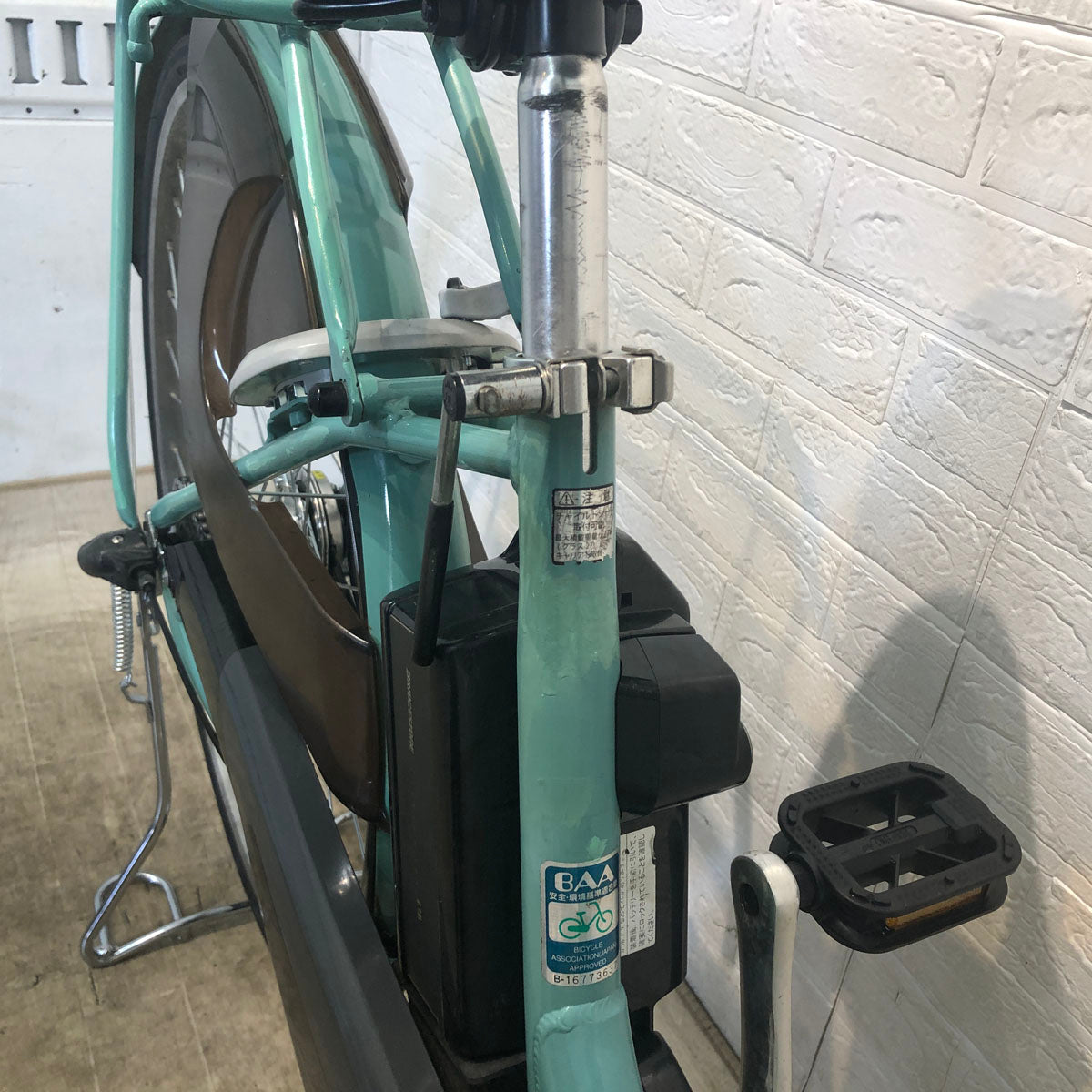 中古電動自転車 ヤマハ PAS With パス ウィズ グリーン 26インチ YE113