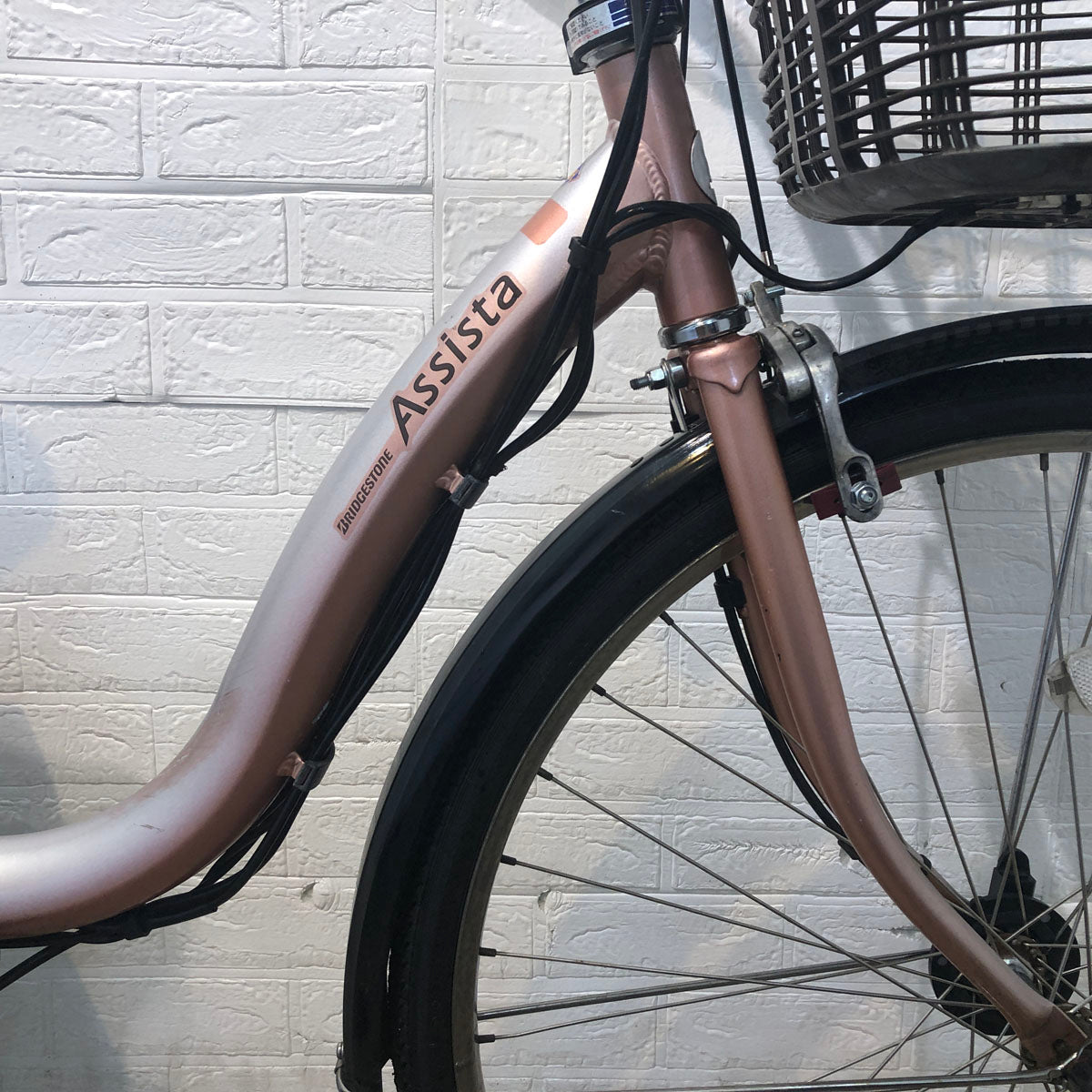 中古電動自転車 ブリヂストン アシスタ DX プレシャスベージュ 26インチ YE116