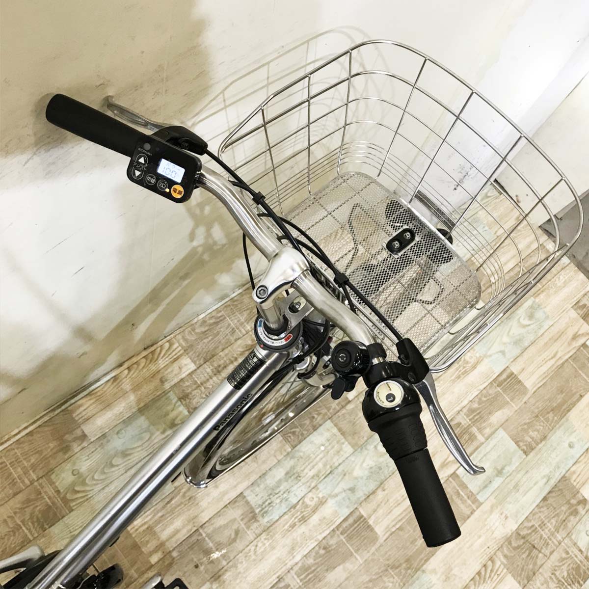 中古電動自転車 パナソニック ティモEX シルバー 27インチ KI027