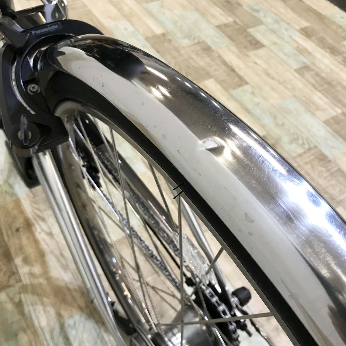 中古電動自転車 パナソニック ティモEX シルバー 27インチ KI027