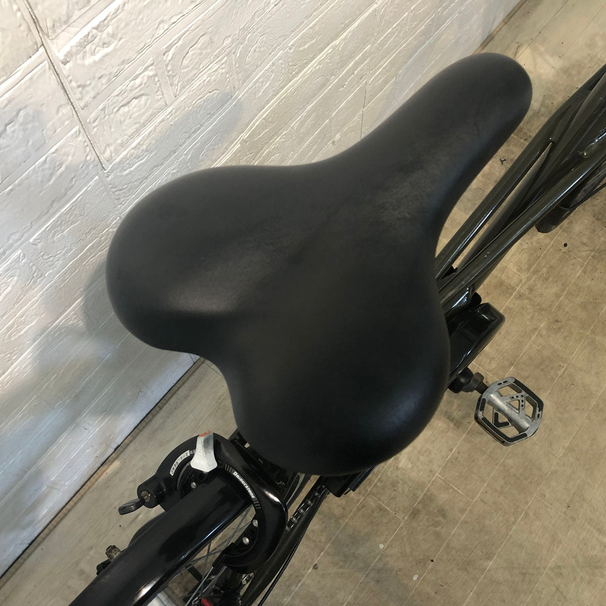 中古電動自転車 ブリヂストン リアルストリーム ミニ カーキ 20インチ YE117