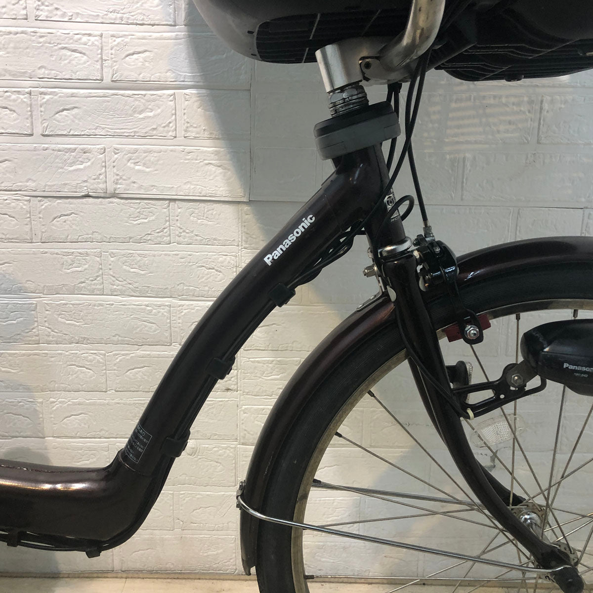 中古電動自転車 パナソニック ギュット ブラウン 前22×後26インチ YE118