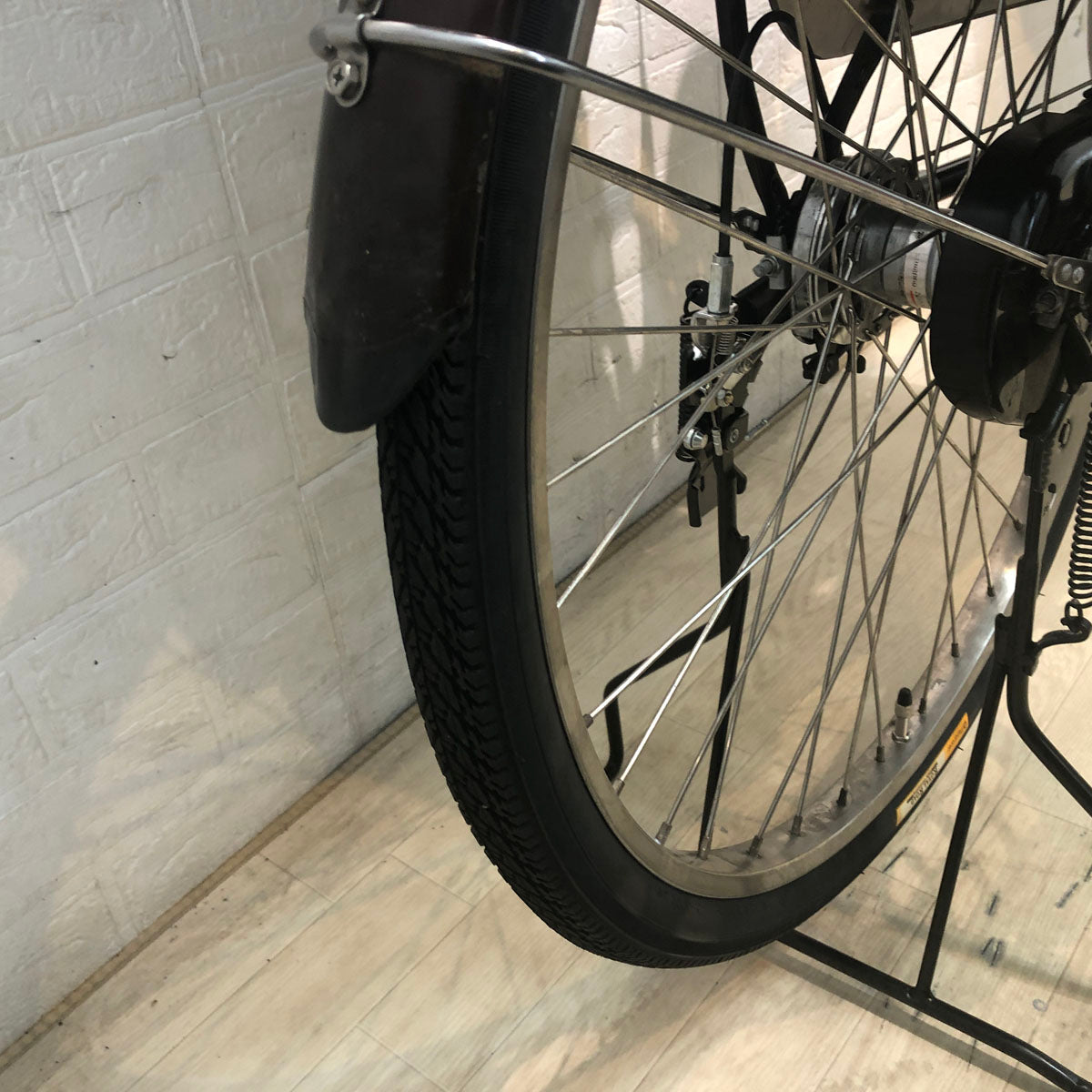 中古電動自転車 パナソニック ギュット ブラウン 前22×後26インチ YE118