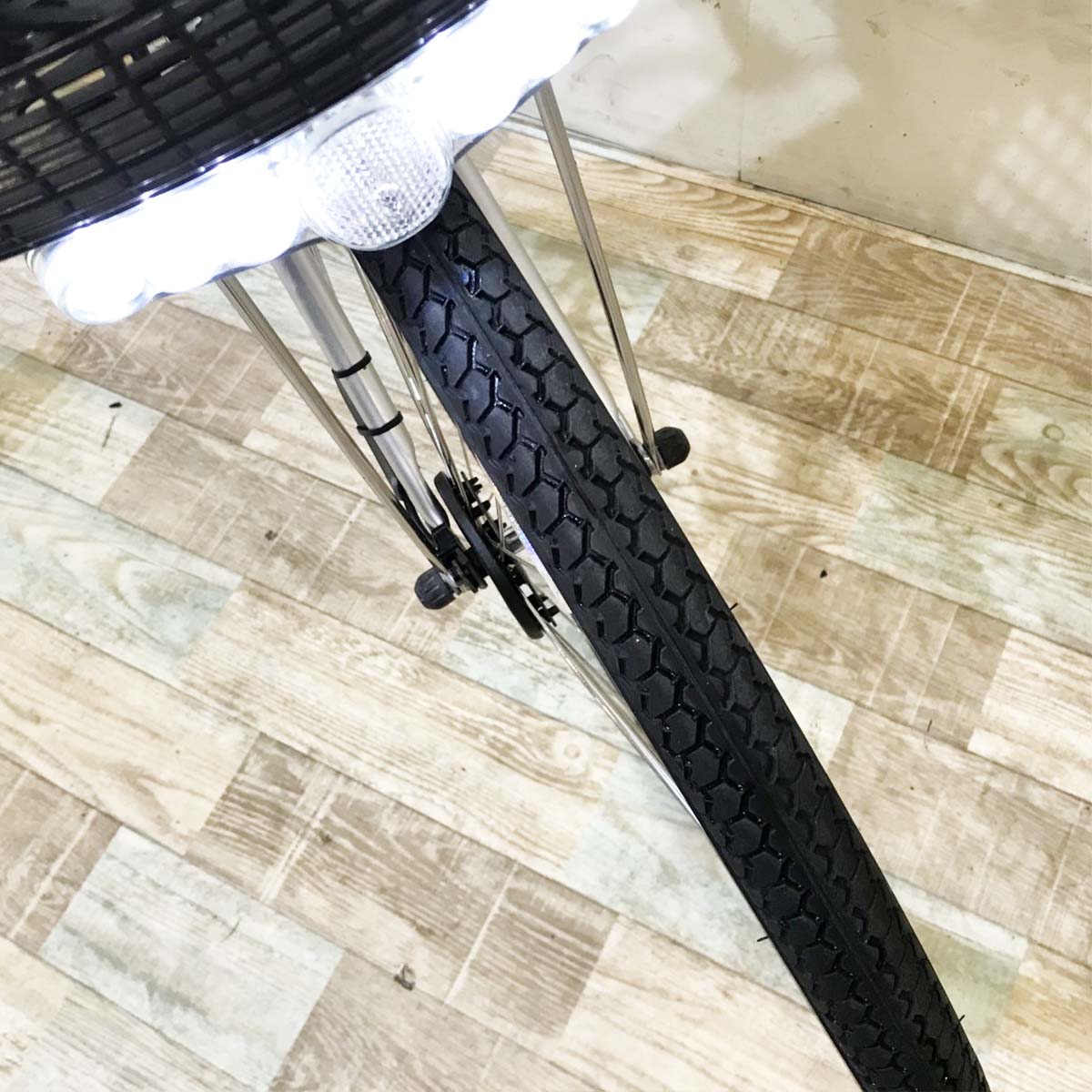 中古電動自転車 パナソニック ビビDX シルバー 26インチ KI029