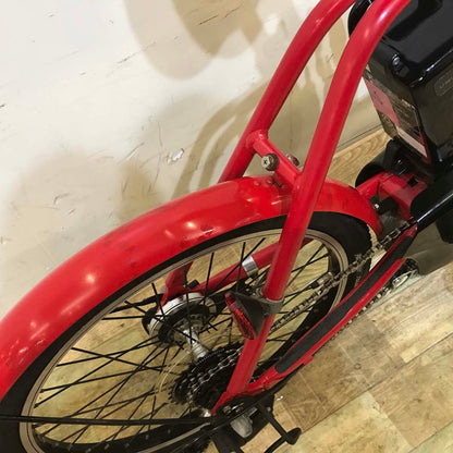 折りたたみ パナソニック オフタイム レッド×イエロー 前18×後20インチ KD085 【中古車】