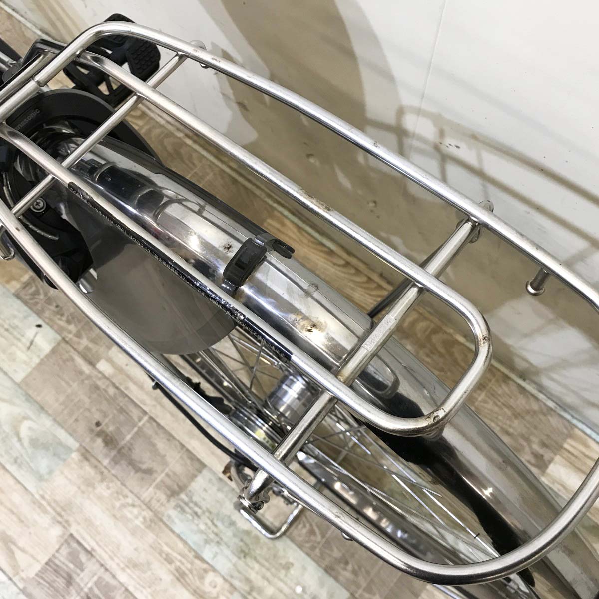 中古電動自転車 パナソニック ビビDX シルバー 26インチ KI029