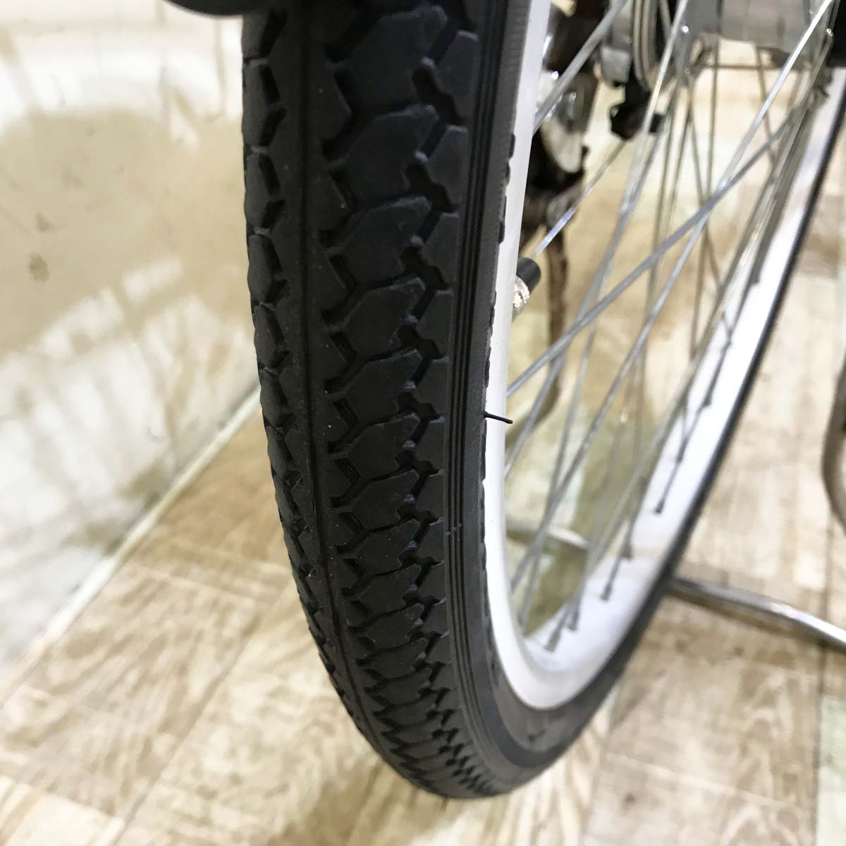 中古電動自転車 パナソニック ビビTX ブラウン 24インチ KI031