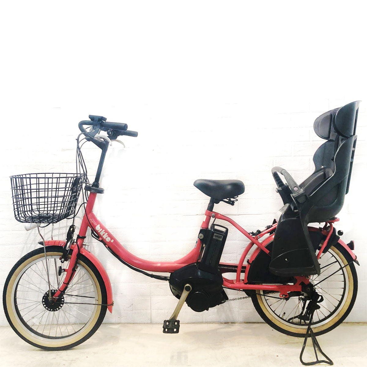 中古電動自転車 ブリヂストン bikke 2 e ビッケ ツー イー レッド 20インチ YE121