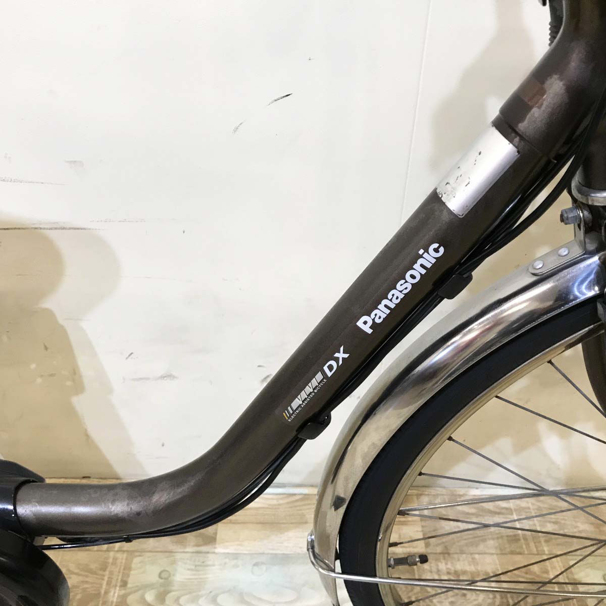 中古電動自転車 パナソニック ビビDX ブラウン 26インチ KI032