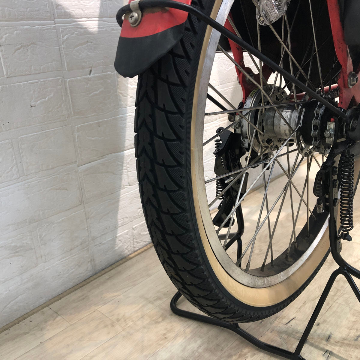 中古電動自転車 ブリヂストン bikke 2 e ビッケ ツー イー レッド 20インチ YE121