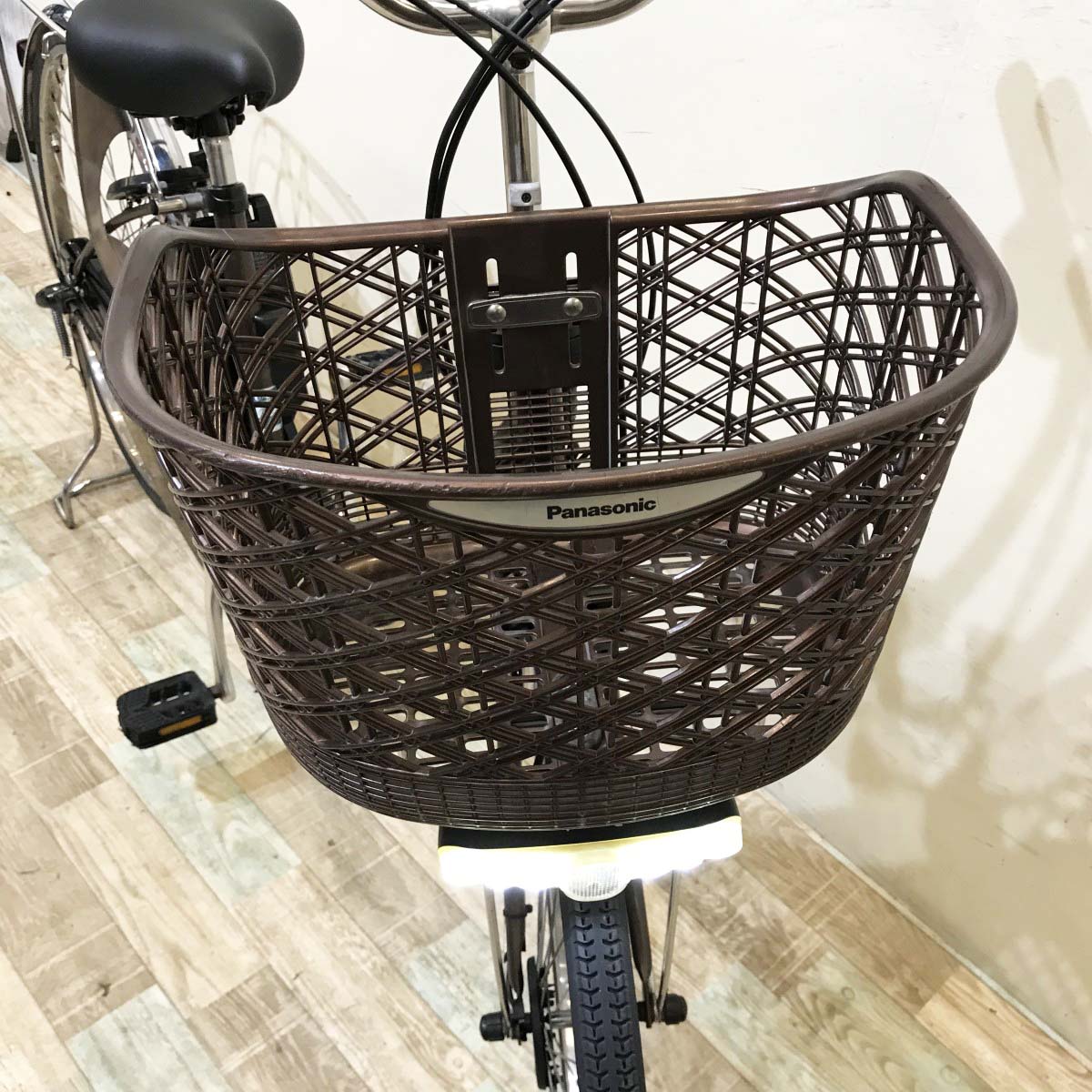 中古電動自転車 パナソニック ビビDX ブラウン 26インチ KI032