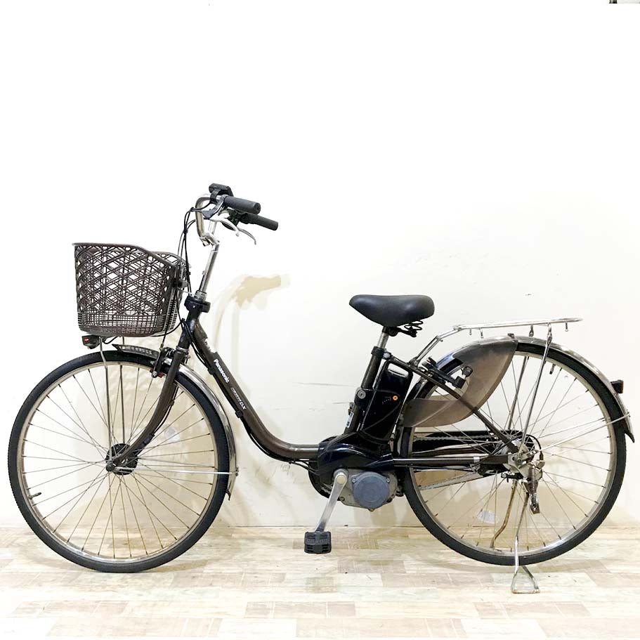 中古電動自転車 パナソニック ビビDX ブラウン 26インチ KI032