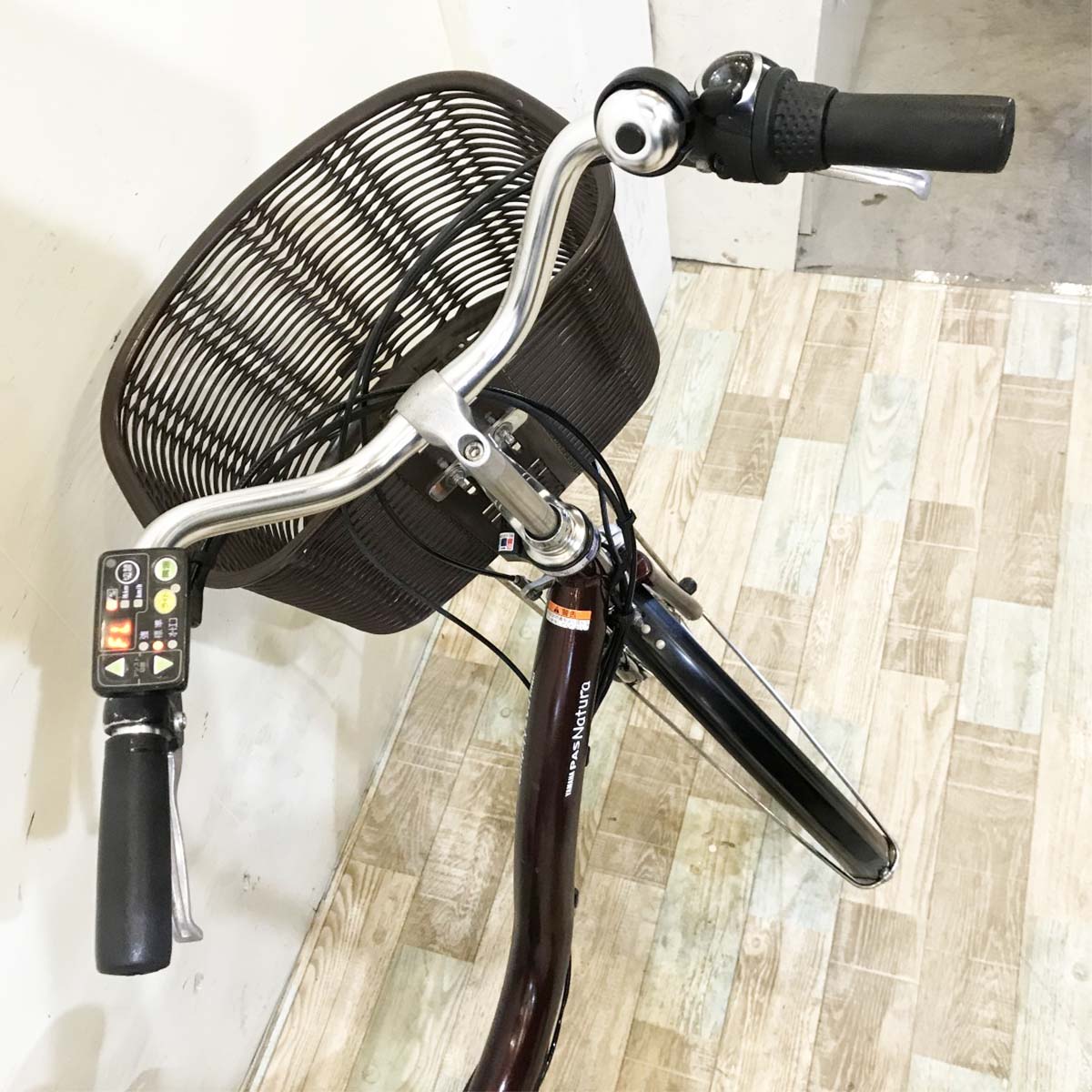 中古電動自転車 ヤマハ PAS ナチュラ ブラウン 26インチ KI033