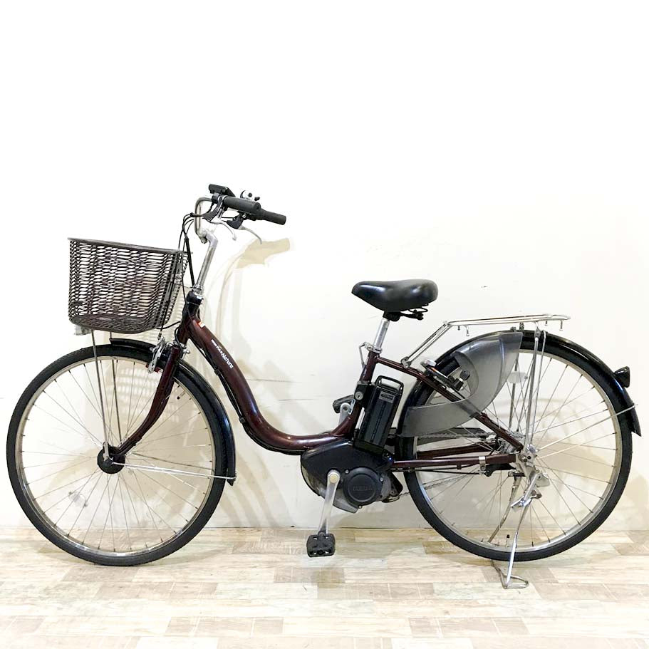中古電動自転車 ヤマハ PAS ナチュラ ブラウン 26インチ KI033