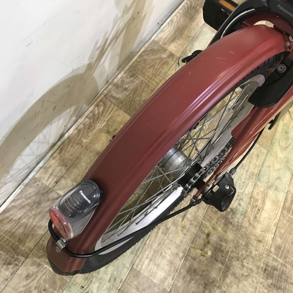 中古電動自転車 パナソニック グリッター レッド 20インチ KD089 