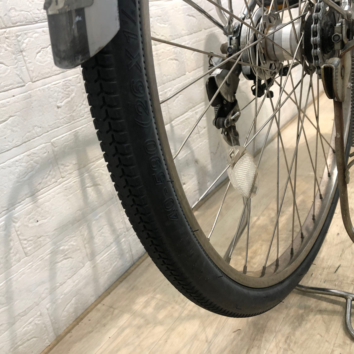 中古電動自転車 ブリヂストン アシスタ DX シルバー 26インチ YE123